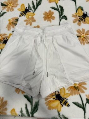 lululemon athletica White Drawstring Athletic Shorts